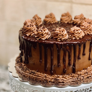 Mousse de chocolate - Bolo